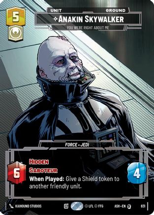 Anakin Skywalker - You Were Right About Me (Prestige) (831) - AOTE - Special
