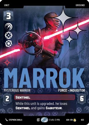 Marrok - Mysterious Warrior (Prestige Foil) (833) - AOTE - Rare - Foil