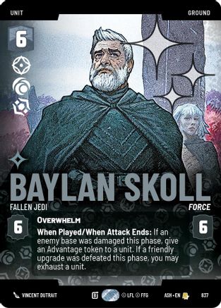 Baylan Skoll - Fallen Jedi (Prestige Foil) (837) - AOTE - Rare - Foil