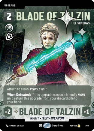 Blade of Talzin - A Gift of Shadows (Prestige Foil) (840) - AOTE - Rare - Foil