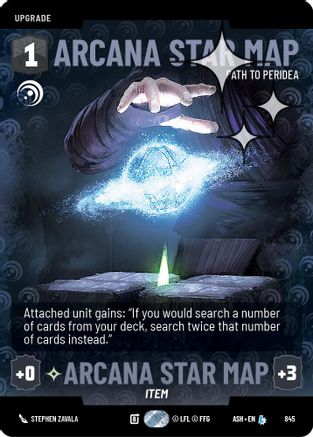 Arcana Star Map - Path to Peridea (Prestige Foil) (845) - AOTE - Legendary - Foil