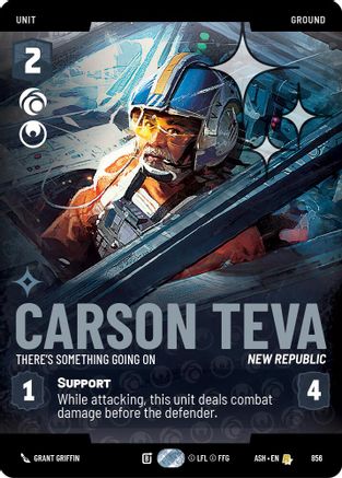 Carson Teva - There's Something Going On (Prestige Foil) (856) - AOTE - Rare - Foil