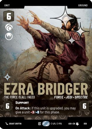 Ezra Bridger - The Force is All I Need (Prestige Foil) (859) - AOTE - Uncommon - Foil