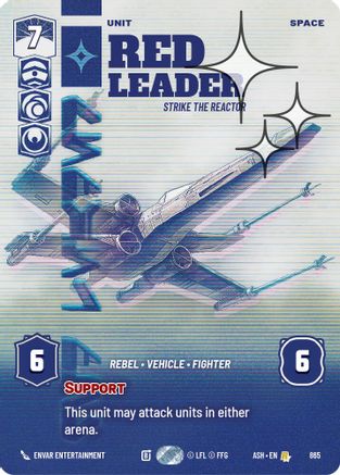 Red Leader - Strike the Reactor (Prestige Foil) (865) - AOTE - Rare - Foil