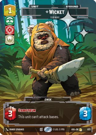 Wicket - Yub Nub! (Prestige Foil) (873) - AOTE - Rare - Foil