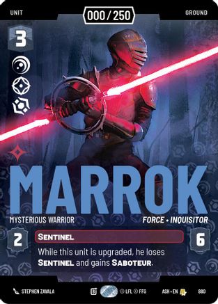 Marrok - Mysterious Warrior (Serialized) (880) - AOTE - Rare - Foil