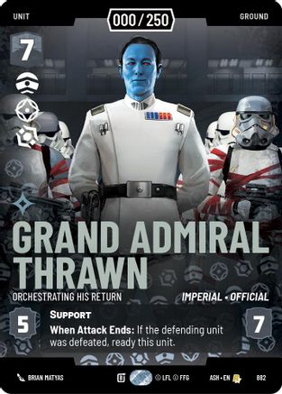 Grand Admiral Thrawn - Orchestrating His Return (Serialized) (882) - AOTE - Rare - Foil