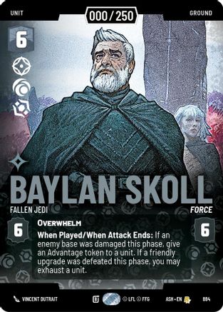 Baylan Skoll - Fallen Jedi (Serialized) (884) - AOTE - Rare - Foil