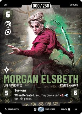 Morgan Elsbeth - Life Abandoned (Serialized) (886) - AOTE - Uncommon - Foil