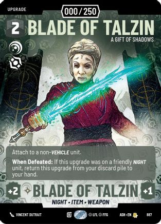 Blade of Talzin - A Gift of Shadows (Serialized) (887) - AOTE - Rare - Foil