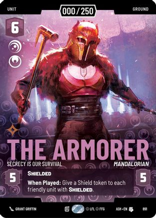 The Armorer - Secrecy is Our Survival (Serialized) (891) - AOTE - Uncommon - Foil
