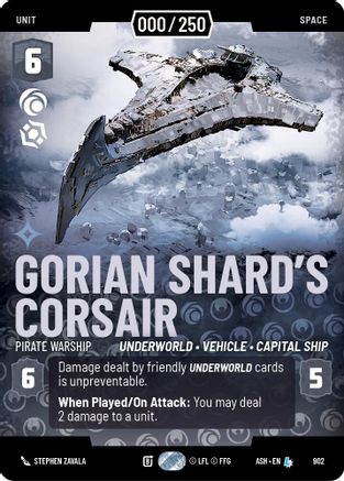 Gorian Shard's Corsair - Pirate Warship (Serialized) (902) - AOTE - Legendary - Foil