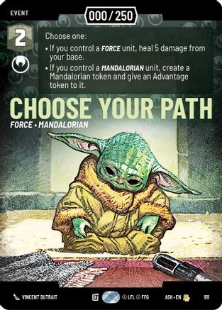 Choose Your Path (Serialized) (911) - AOTE - Rare - Foil