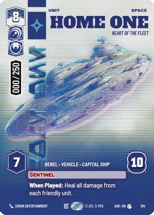 Home One - Heart of the Fleet (Serialized) (914) - AOTE - Uncommon - Foil