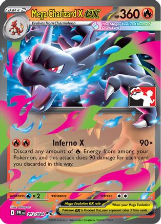 Mega Charizard X ex (013/094) - PPSC  - Double Rare - Holofoil