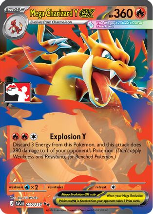 Mega Charizard Y ex (022/217) - PPSC  - Double Rare - Holofoil
