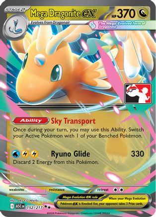 Mega Dragonite ex (152/217) - PPSC  - Double Rare - Holofoil