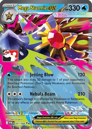 Mega Starmie ex (021/088) - PPSC  - Double Rare - Holofoil