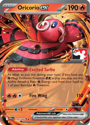Oricorio ex (018/094) - PPSC  - Double Rare - Holofoil