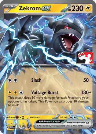 Zekrom ex (034/086) - PPSC  - Double Rare - Holofoil