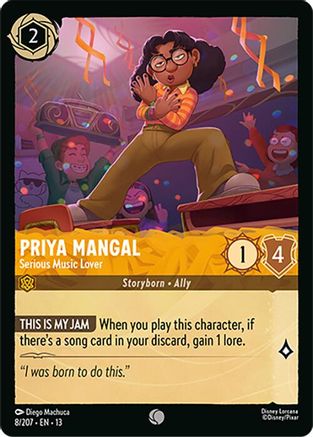Priya Mangal - Serious Music Lover FRANÇAIS (8/204) - IE - Commune - Cold Foil
