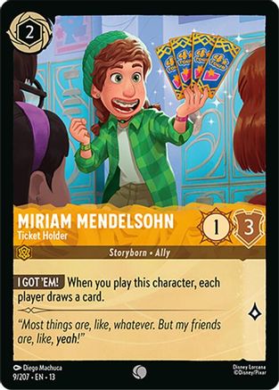 Miriam Mendelsohn - Ticket Holder FRANÇAIS (9/204) - IE - Commune - Cold Foil