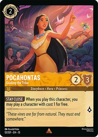 Pocahontas - Guiding the Tribe FRANÇAIS (12/204) - IE - Rare - Cold Foil