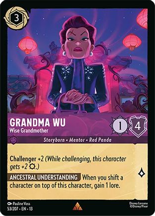 Grandma Wu - Wise Grandmother FRANÇAIS (53/204) - IE - Rare - Cold Foil