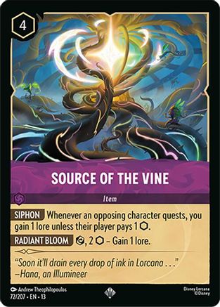 Source of the Vine FRANÇAIS (72/204) - IE - Très Rare - Cold Foil