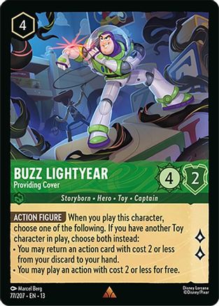 Buzz Lightyear - Providing Cover FRANÇAIS (77/204) - IE - Rare
