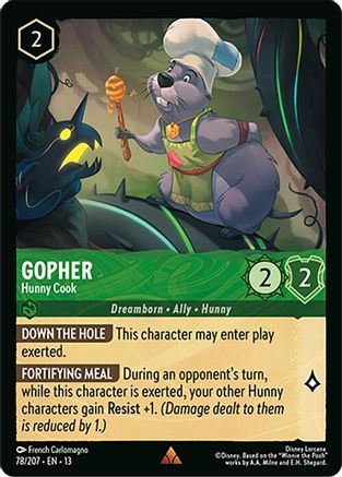Gopher - Hunny Cook FRANÇAIS (78/204) - IE - Rare - Cold Foil
