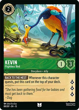 Kevin - Flightless Bird FRANÇAIS (88/204) - IE - Inhabituelle - Cold Foil