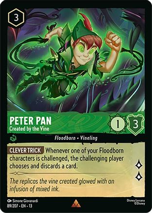 Peter Pan - Created by the Vine FRANÇAIS (89/204) - IE - Rare