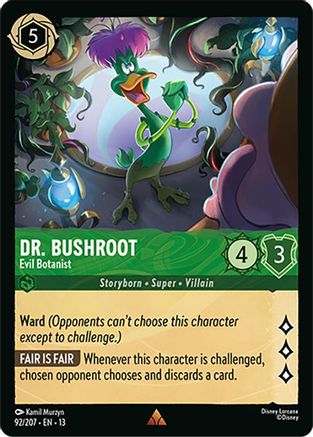 Dr. Bushroot - Evil Botanist FRANÇAIS (92/204) - IE - Rare - Cold Foil