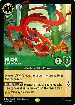 Mushu - Stealthy Dragon FRANÇAIS (97/204) - IE - Légendaire