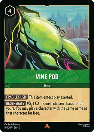 Vine Pod FRANÇAIS (107/204) - IE - Rare - Cold Foil