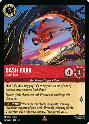 Dash Parr - Super Fast FRANÇAIS (109/204) - IE - Rare