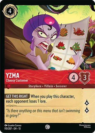 Yzma - Choosy Customer (Foil) FRANÇAIS (110/204) - IE - Commune - Cold Foil