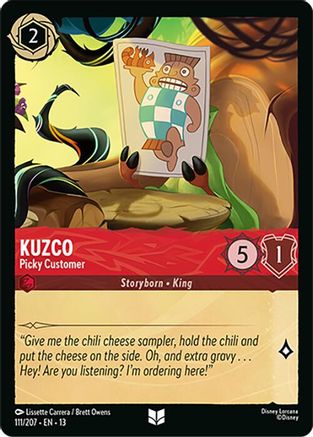 Kuzco - Picky Customer FRANÇAIS (111/204) - IE - Inhabituelle