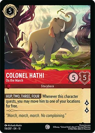 Colonel Hathi - On the March FRANÇAIS (116/204) - IE - Commune - Cold Foil