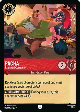 Pacha - Panicked Customer FRANÇAIS (118/204) - IE - Inhabituelle - Cold Foil