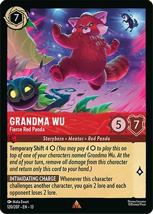 Grandma Wu - Fierce Red Panda FRANÇAIS (120/204) - IE - Rare
