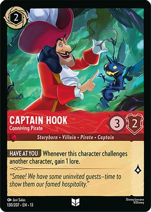 Captain Hook - Conniving Pirate FRANÇAIS (130/204) - IE - Inhabituelle - Cold Foil