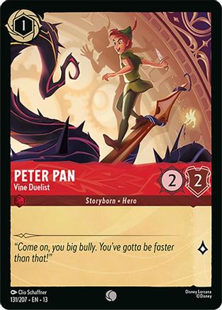 Peter Pan - Vine Duelist FRANÇAIS (131/204) - IE - Commune - Cold Foil