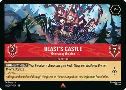 Beast's Castle - Overrun by the Vine FRANÇAIS (141/204) - IE - Rare - Cold Foil
