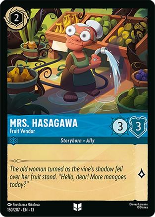 Mrs. Hasagawa - Fruit Vendor FRANÇAIS (150/204) - IE - Inhabituelle - Cold Foil
