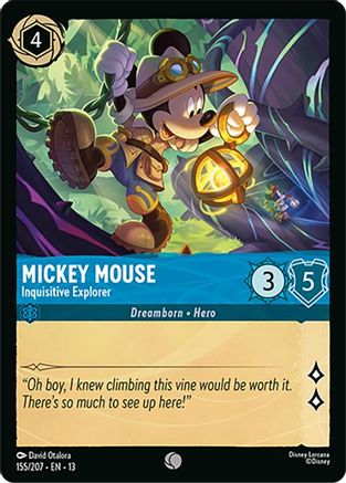 Mickey Mouse - Inquisitive Explorer FRANÇAIS (155/204) - IE - Commune - Cold Foil