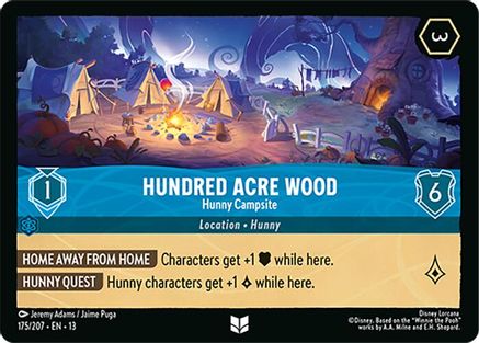 Hundred Acre Wood - Hunny Campsite FRANÇAIS (175/204) - IE - Inhabituelle