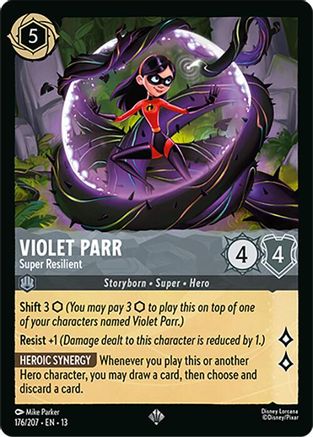 Violet Parr - Super Resilient FRANÇAIS (176/204) - IE - Très Rare