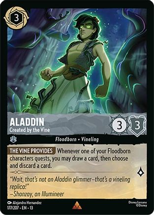 Aladdin - Created by the Vine FRANÇAIS (177/204) - IE - Rare - Cold Foil
